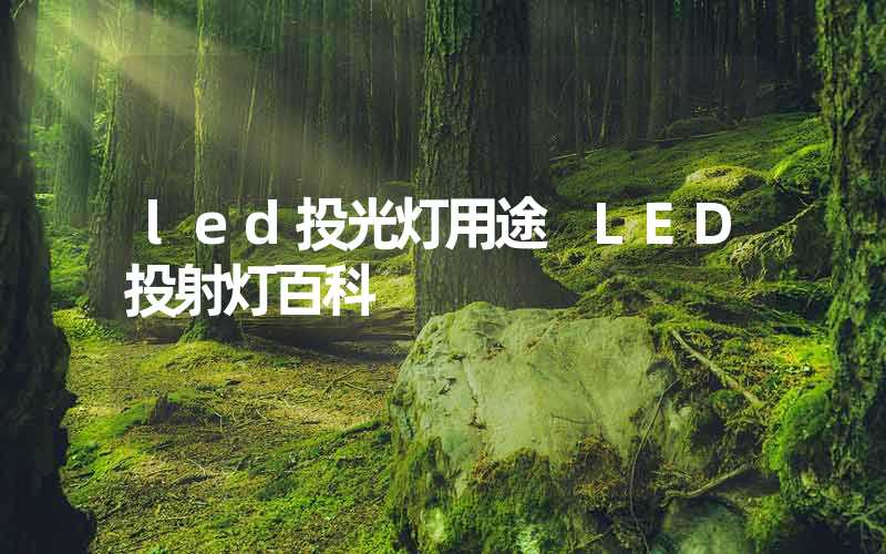 led投光灯用途 LED投射灯百科